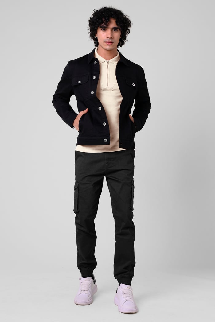 Mens Skinny Cargo Jogger