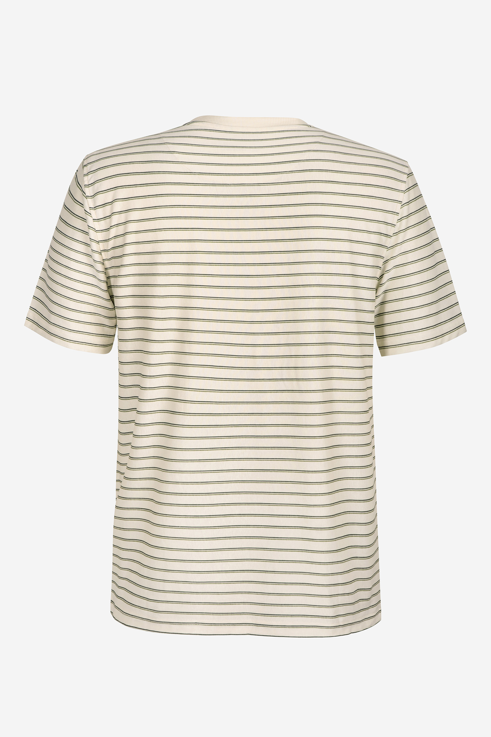 Loose Fit Stripe Print Henley T-shirt