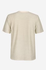 Loose Fit Stripe Print Henley T-shirt