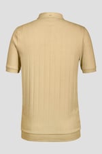 Mens Rib Textured Soft Finish Polo Shirt