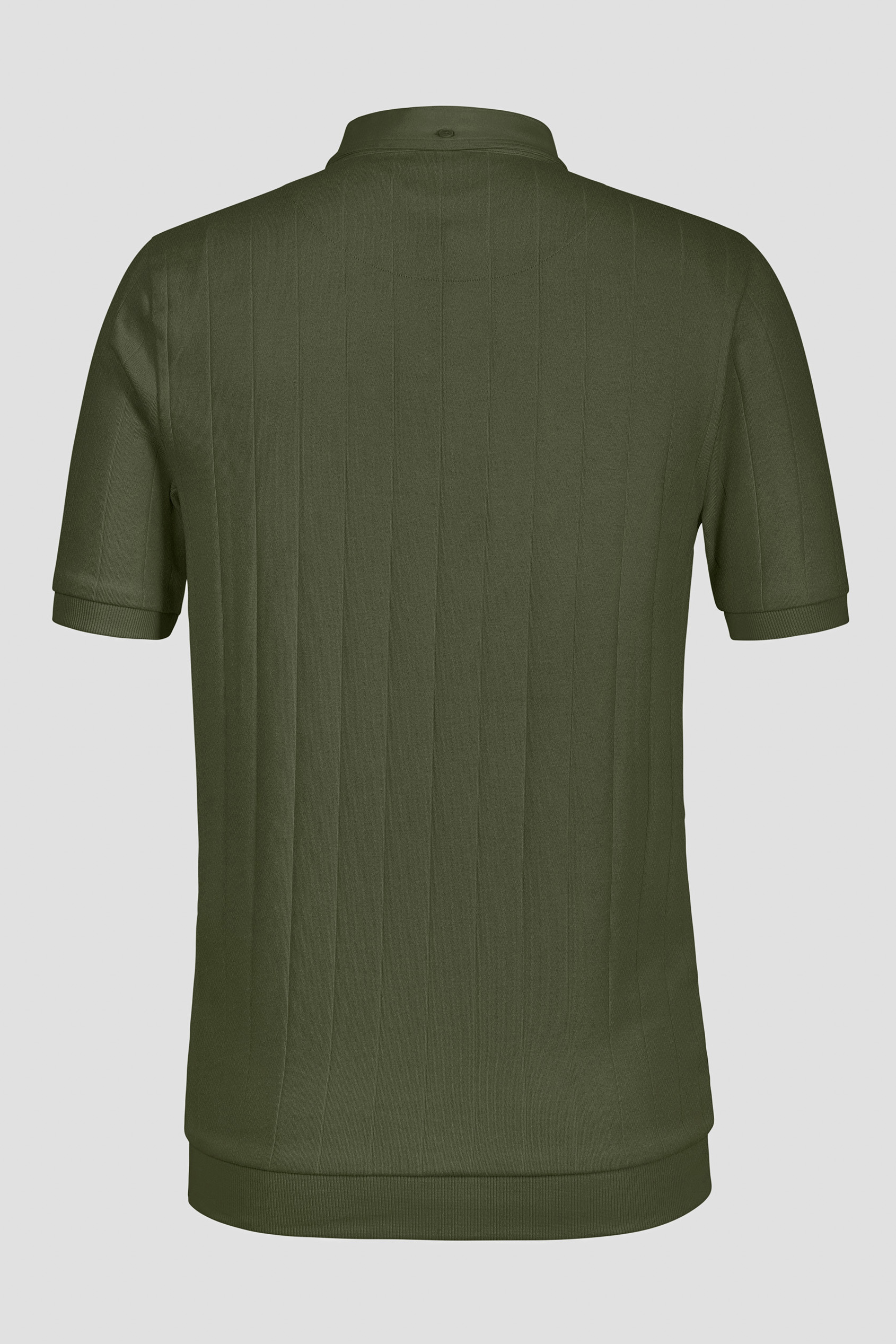 Mens Rib Textured Soft Finish Polo Shirt