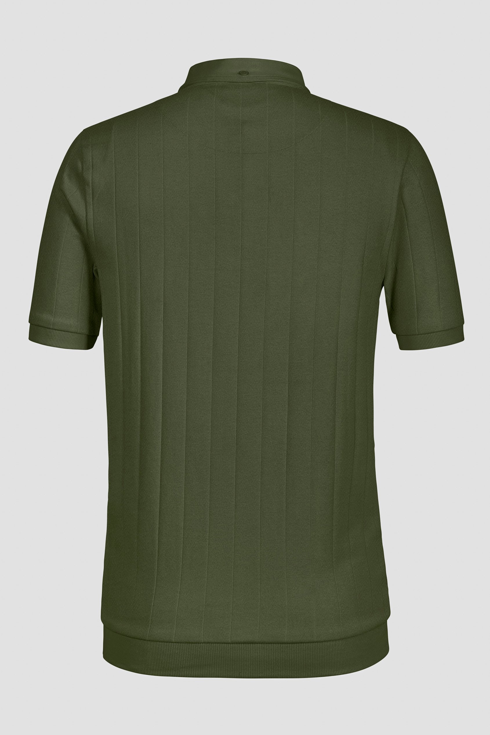 Mens Rib Textured Soft Finish Polo Shirt