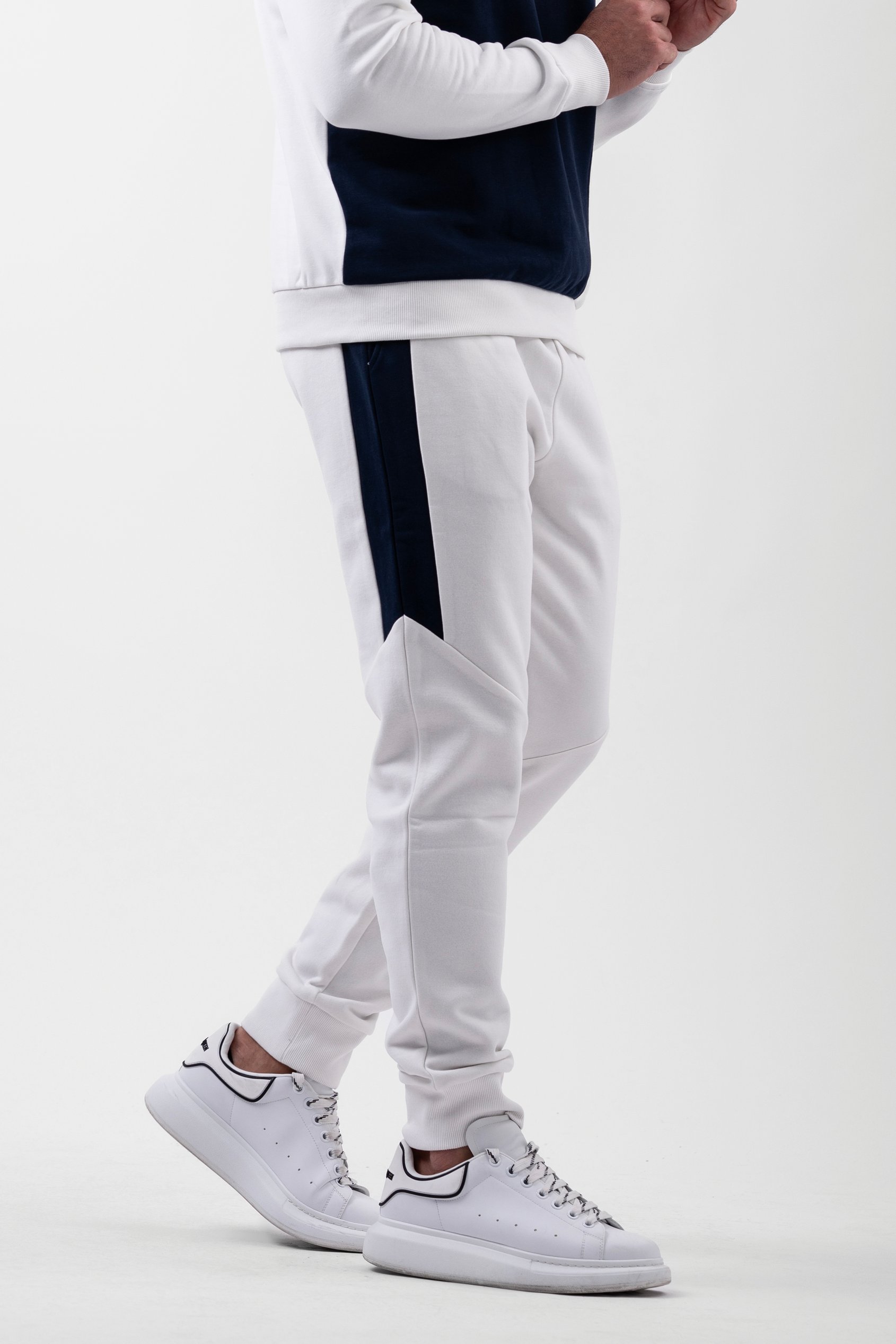 Colour Block Jersey Track Jogger