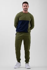 Colour Block Jersey Track Jogger