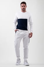 Colour Block Jersey Track Jogger