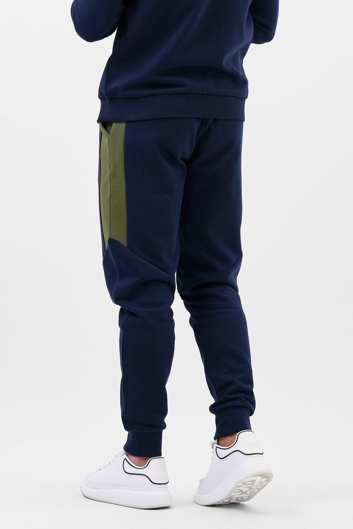Colour Block Jersey Track Jogger