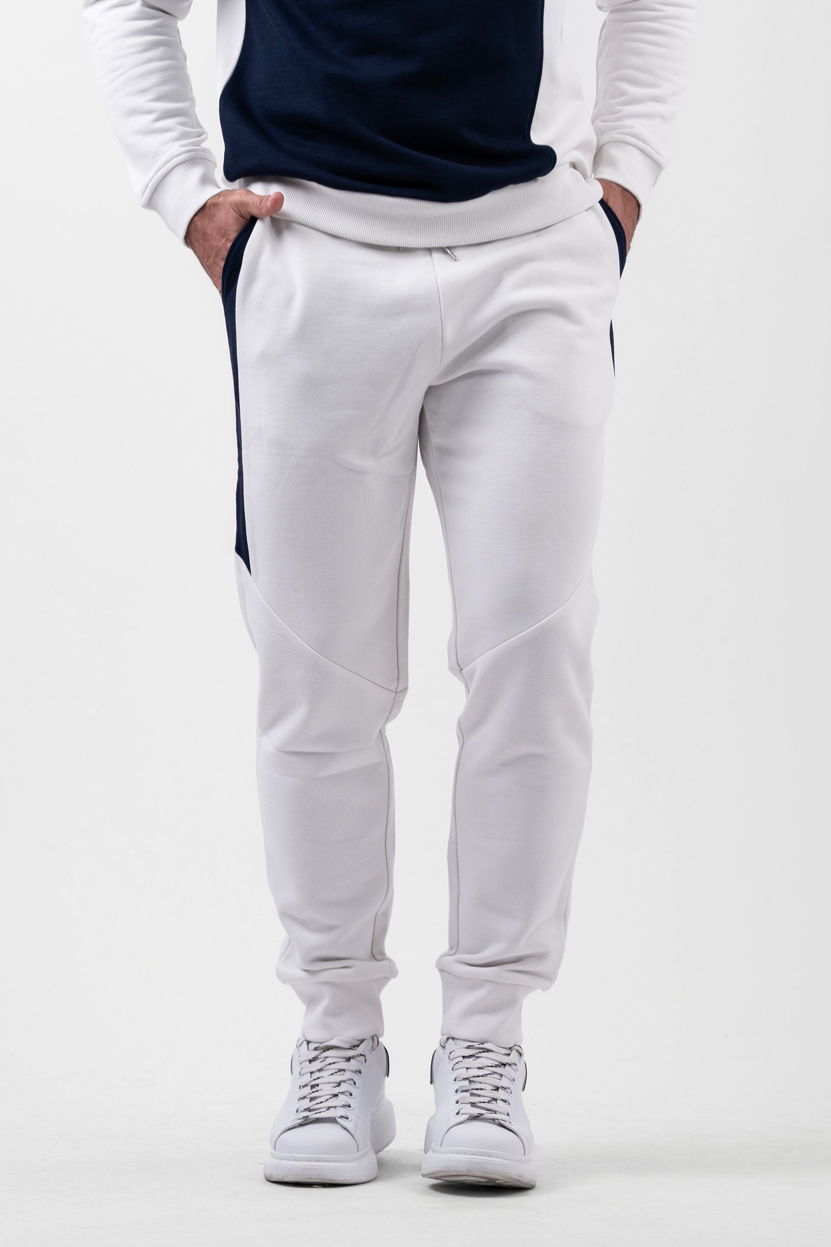 Colour Block Jersey Track Jogger