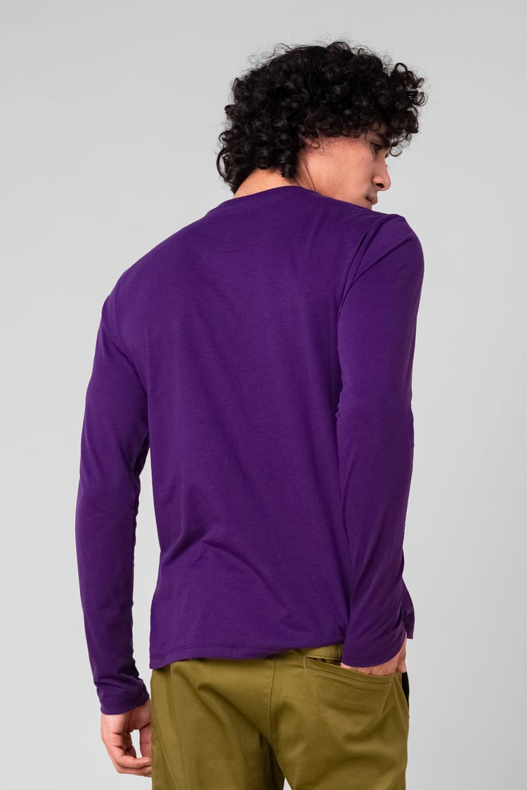 Men's Crew Neck Henley T-Shirt