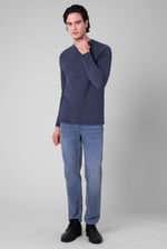 Men's Crew Neck Henley T-Shirt