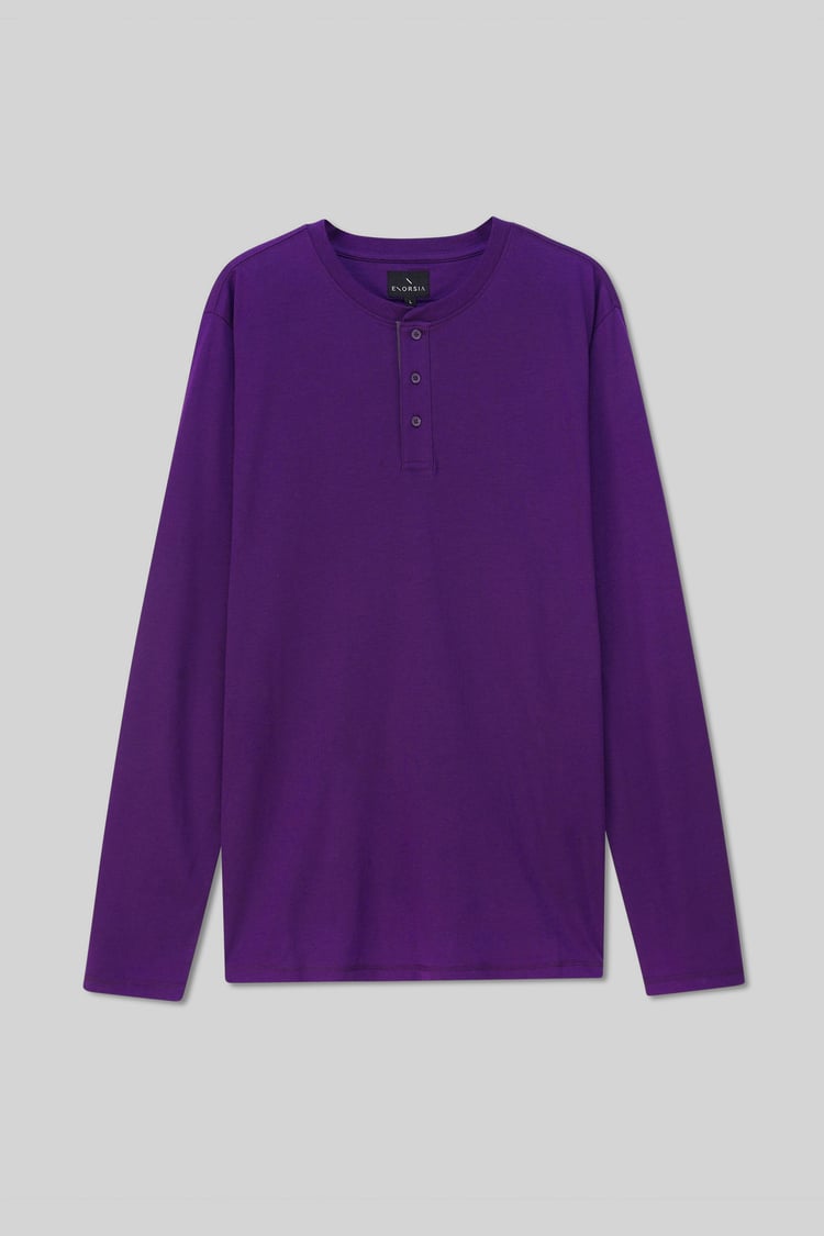 Men's Crew Neck Henley T-Shirt