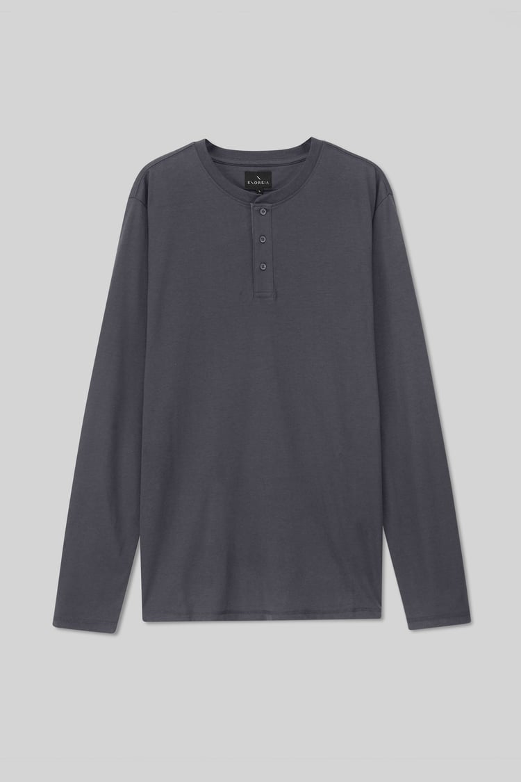 Men's Crew Neck Henley T-Shirt