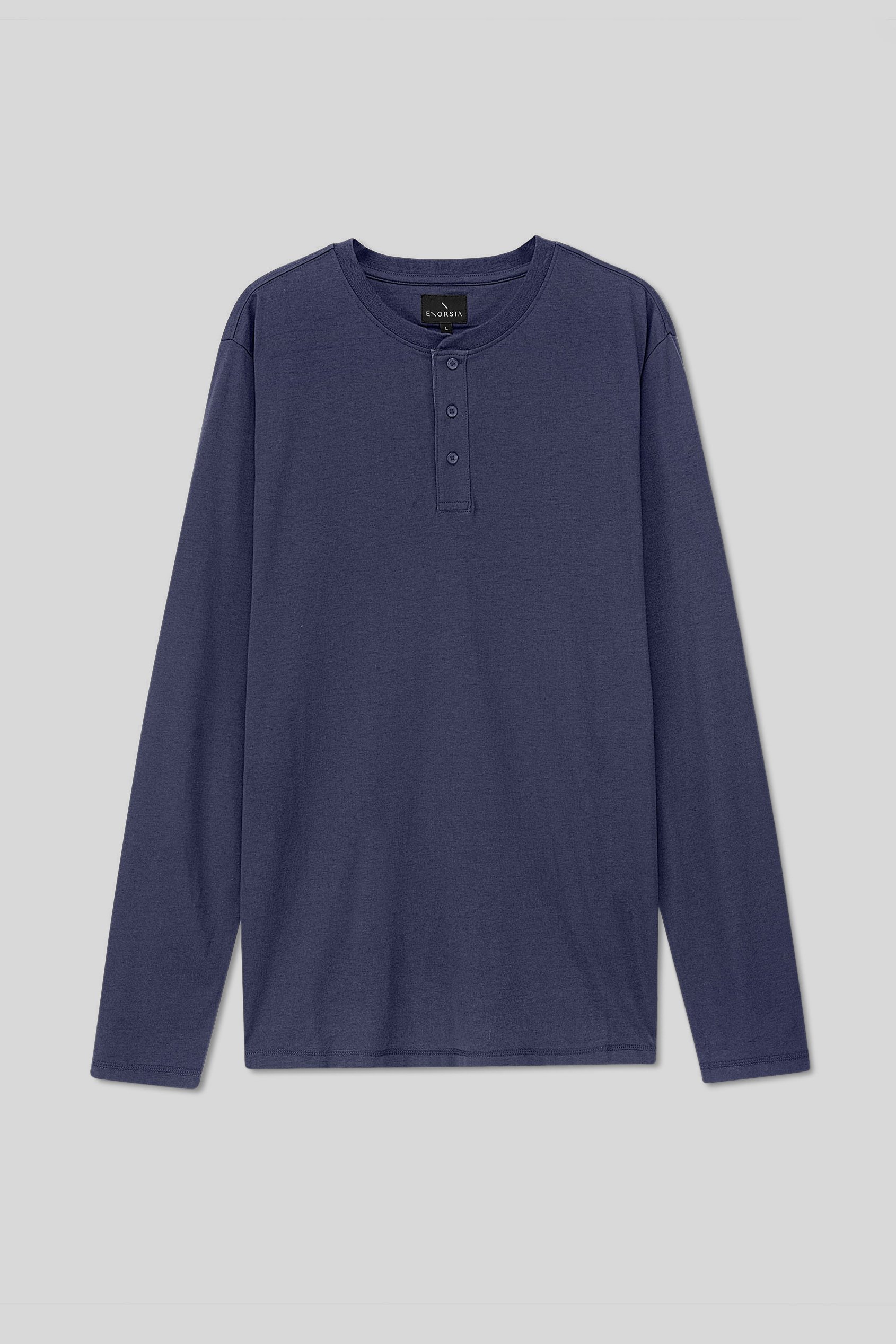 Men's Crew Neck Henley T-Shirt