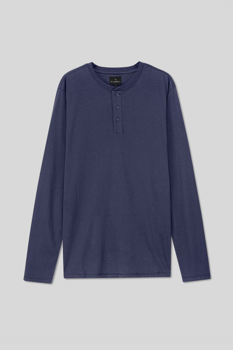 Men's Crew Neck Henley T-Shirt