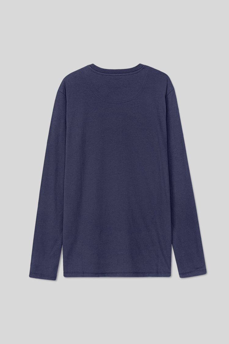 Men's Crew Neck Henley T-Shirt