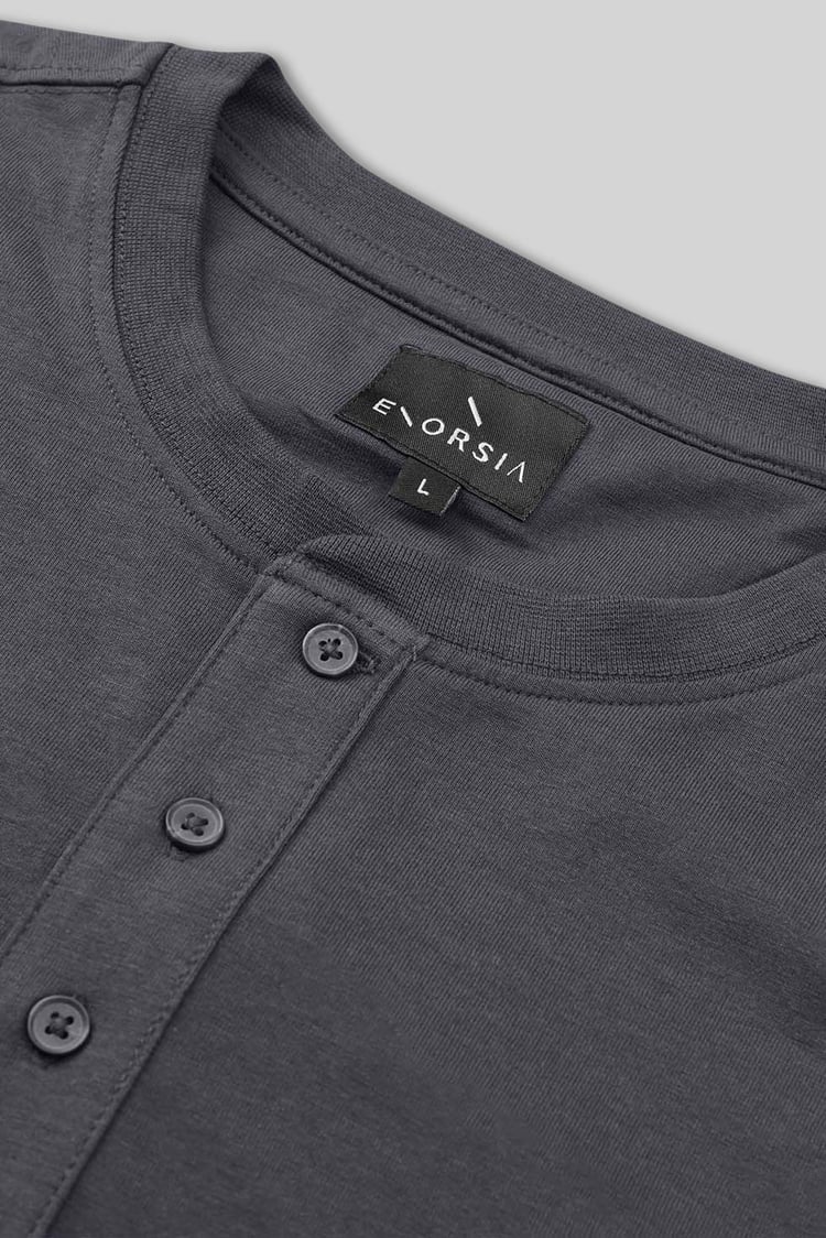 Men's Crew Neck Henley T-Shirt