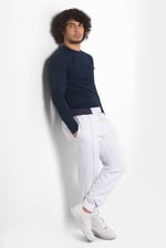 Mens Brushed Terry Jogger With Cut And Sew Waistband