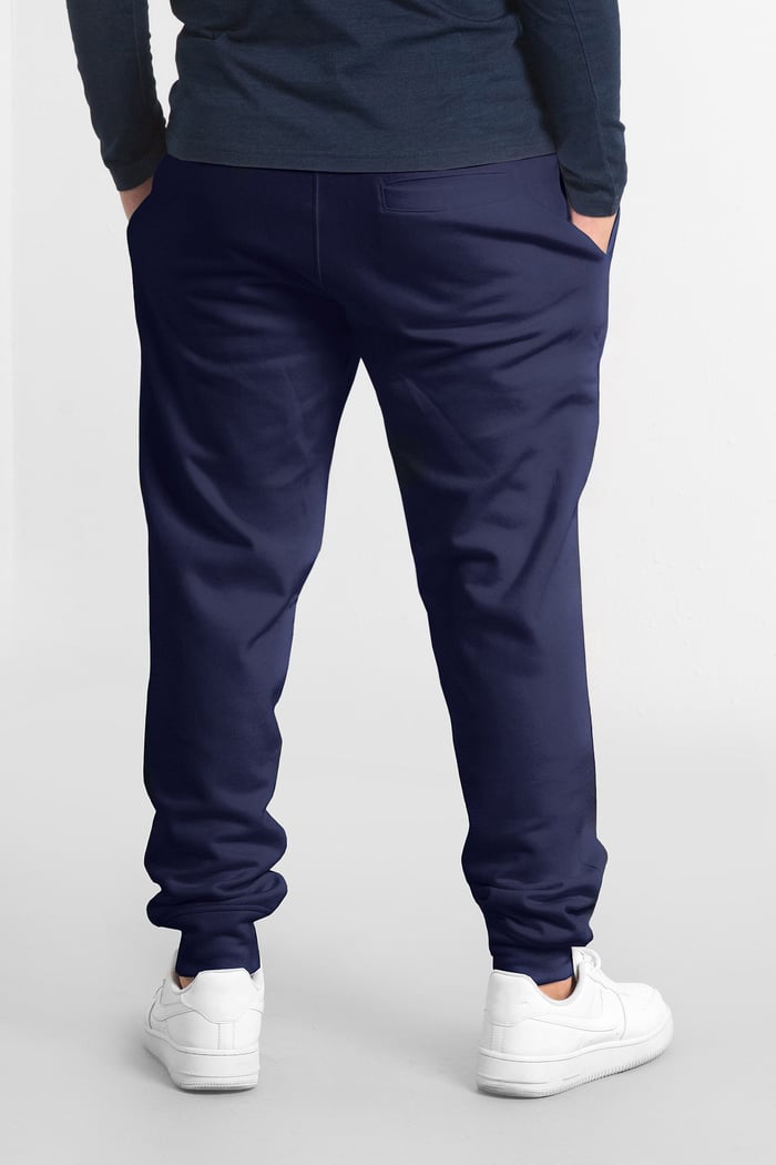 Mens Brushed Terry Jogger With Cut And Sew Waistband