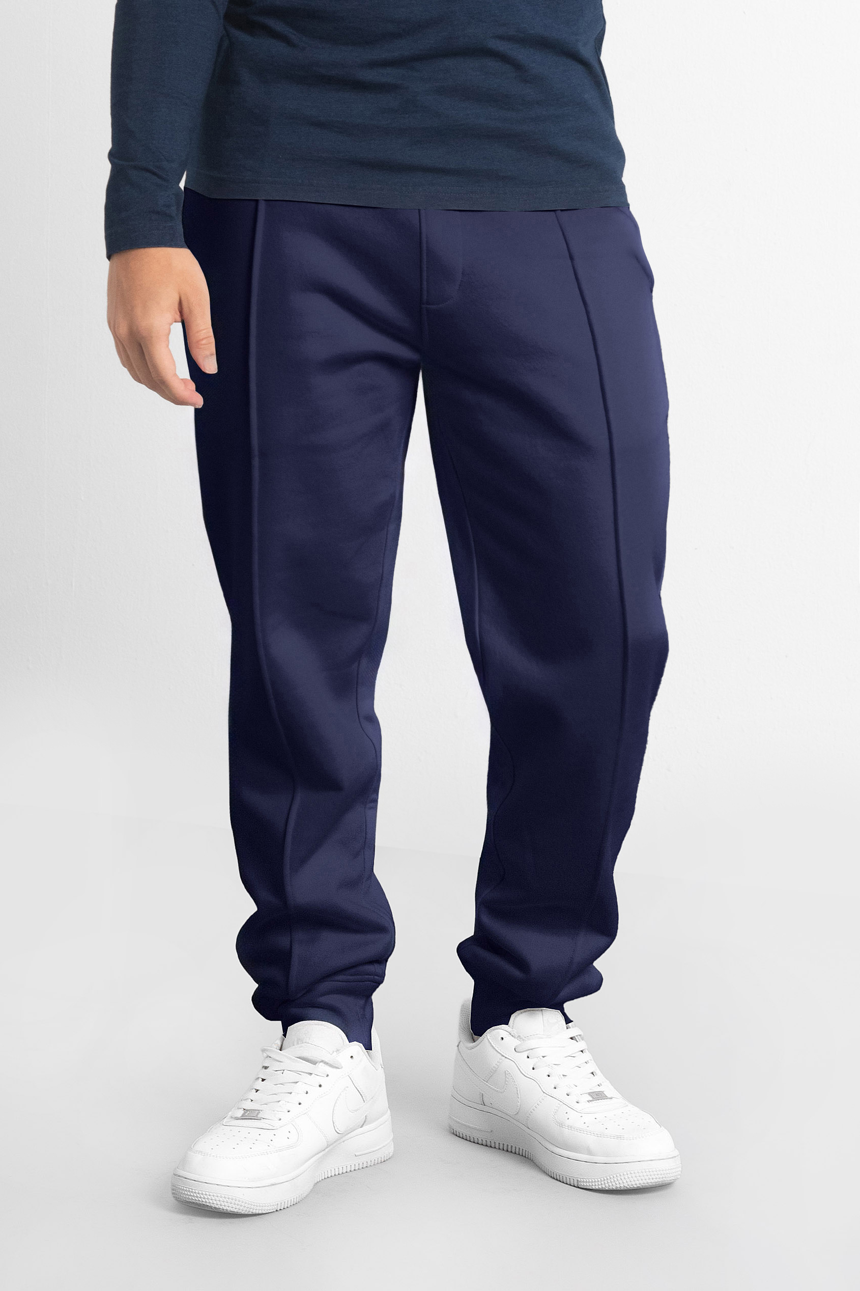 Mens Brushed Terry Jogger With Cut And Sew Waistband