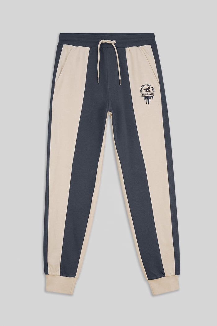 Mens Terry Colourblock Jogger