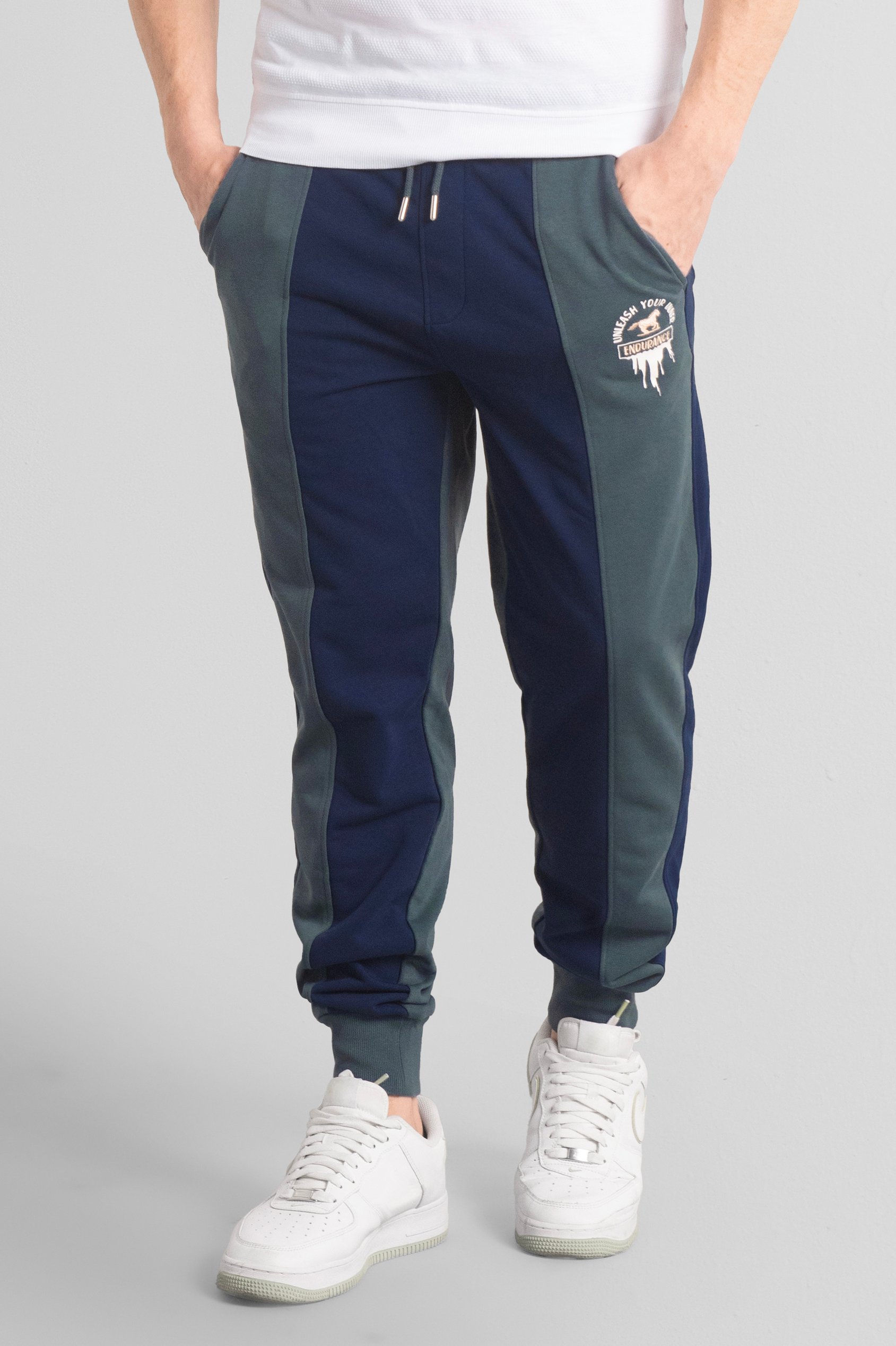 Mens Terry Colourblock Jogger
