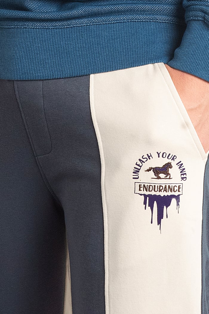 Mens Terry Colourblock Jogger