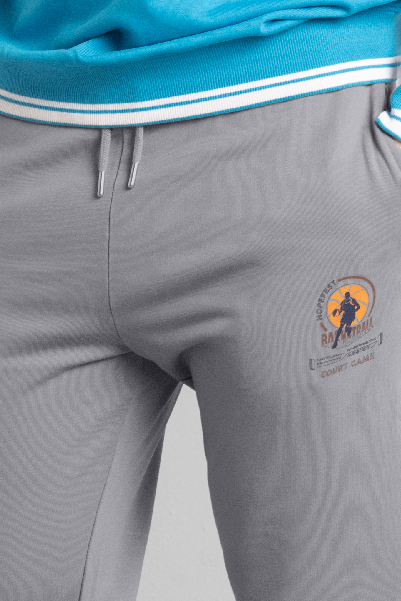 Mens Terry Jogger With Ribbed Cuff