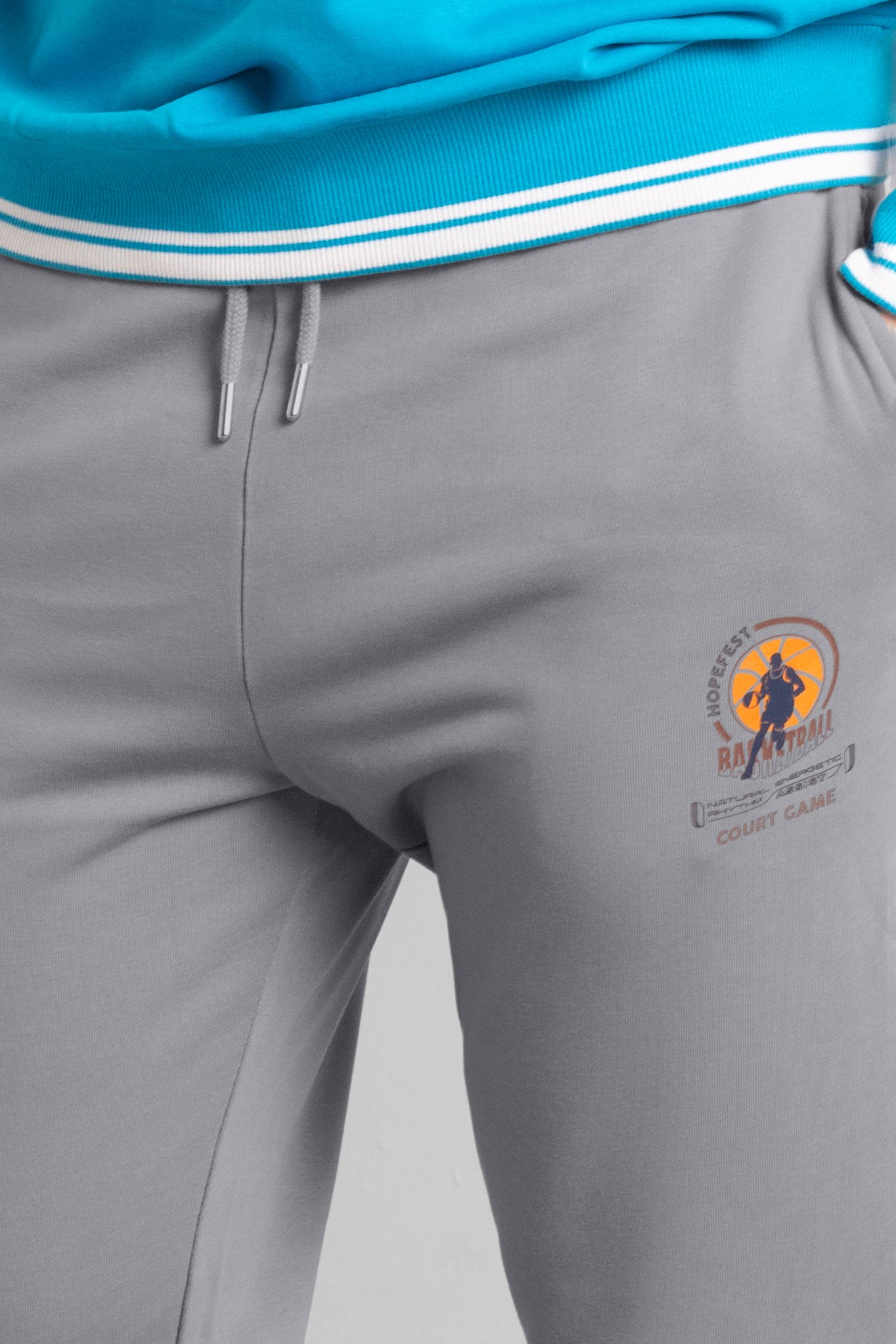 Mens Terry Jogger With Ribbed Cuff