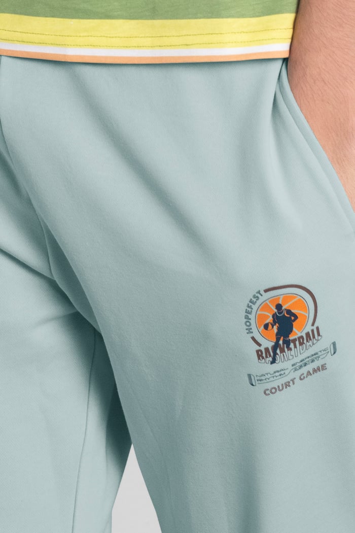 Mens Terry Jogger With Ribbed Cuff