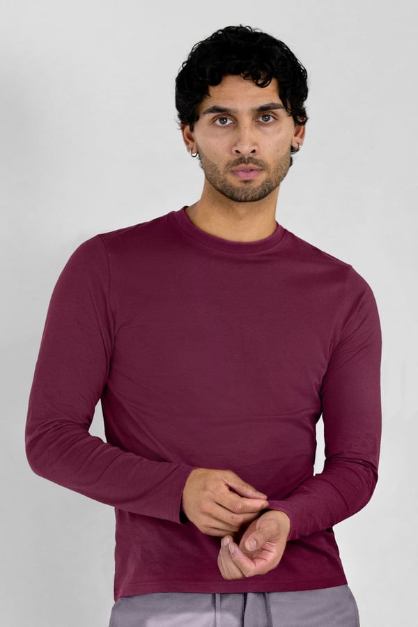 Grey/Olive/Burgundy Regular Fit Crew Neck T-Shirt 3 Pack