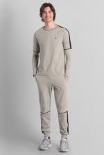 Stretch Jersey Long Sleeve Tee And Jogger Set