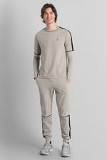 Stretch Jersey Long Sleeve Tee And Jogger Set