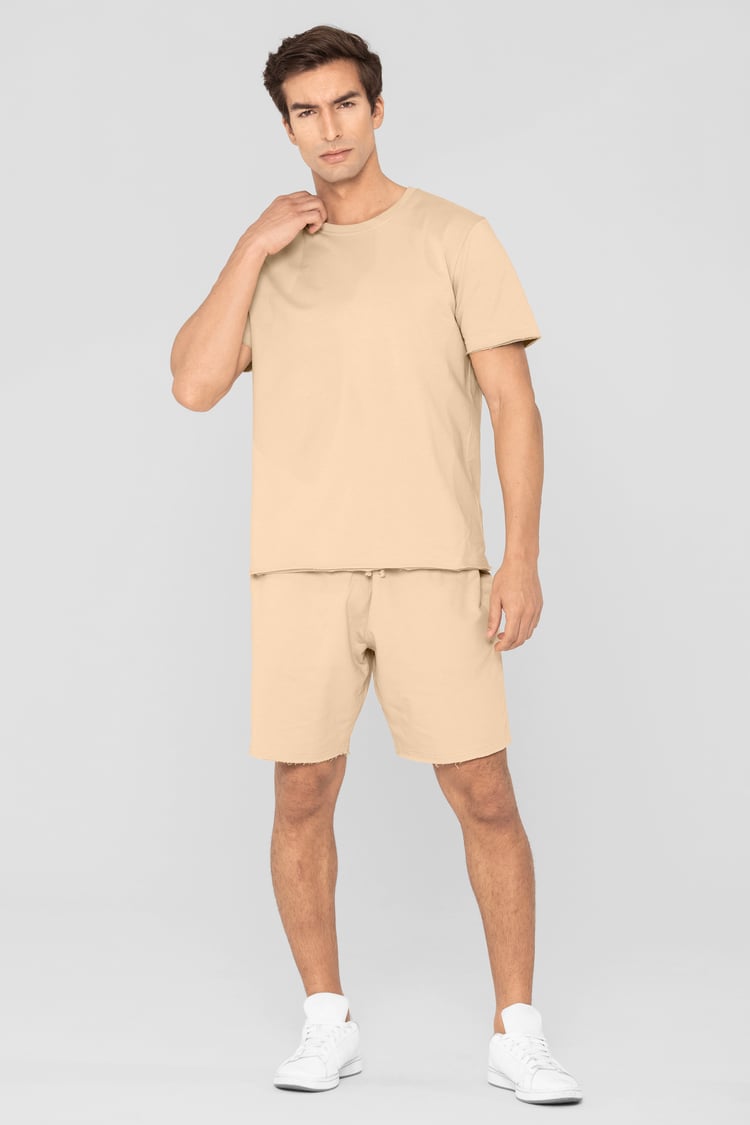 Mens Regular Fit T-Shirt & Shorts Set