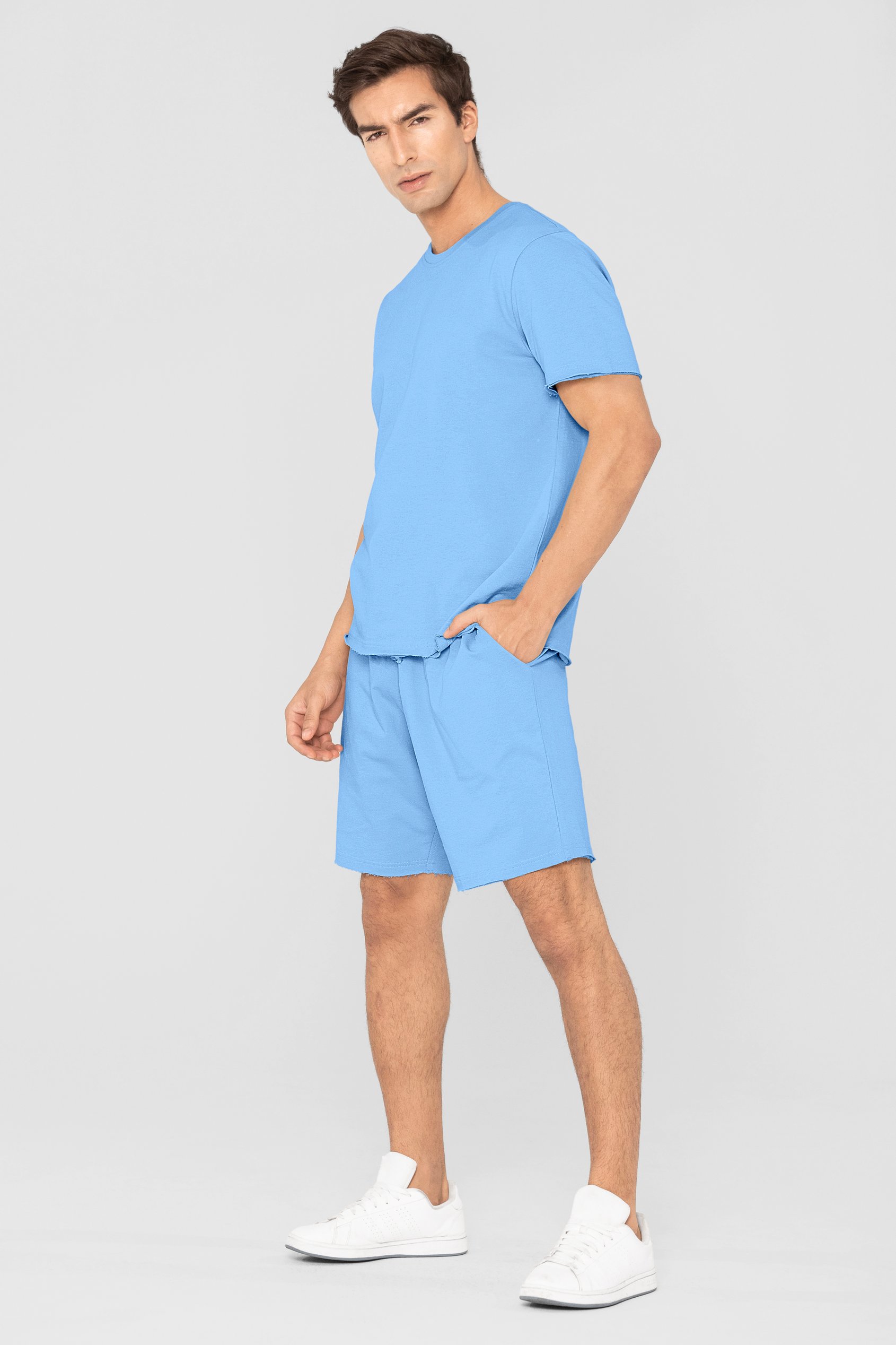 Mens Regular Fit T-Shirt & Shorts Set