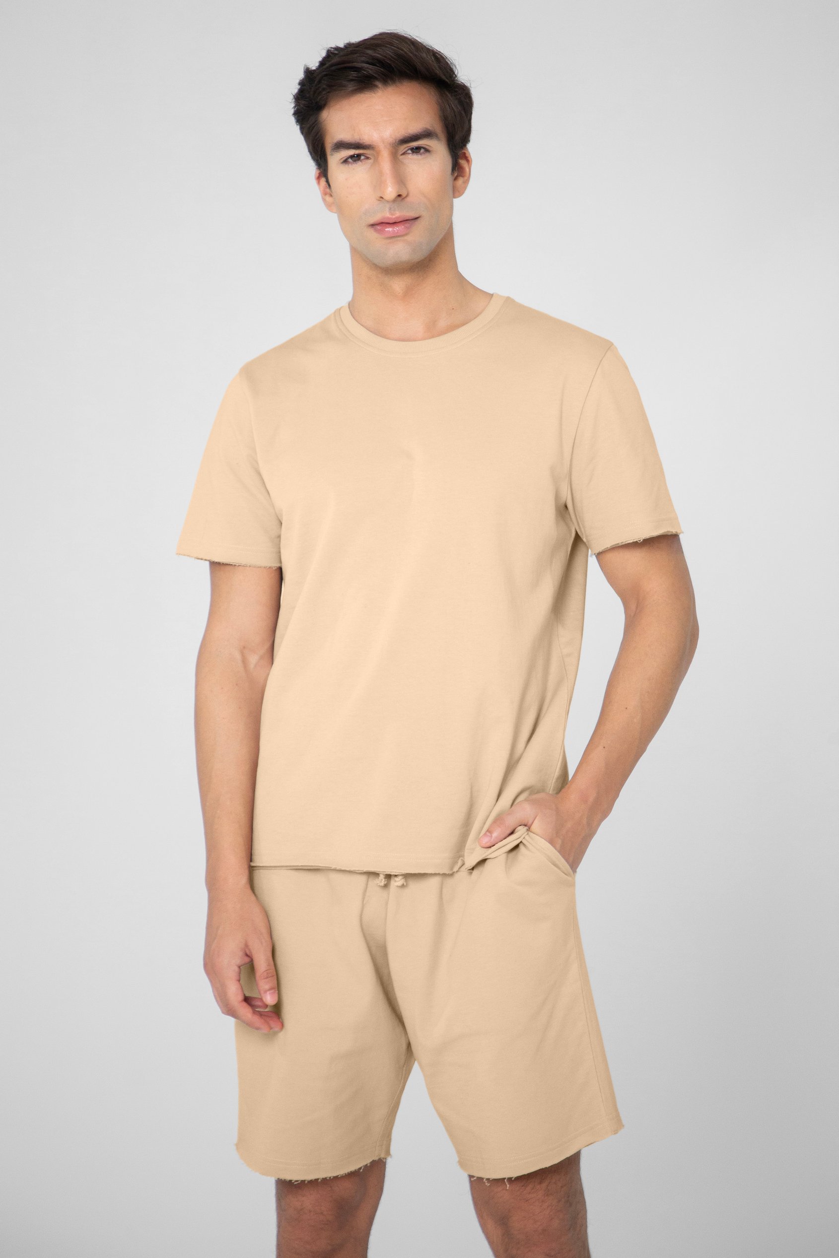 Mens Regular Fit T-Shirt & Shorts Set