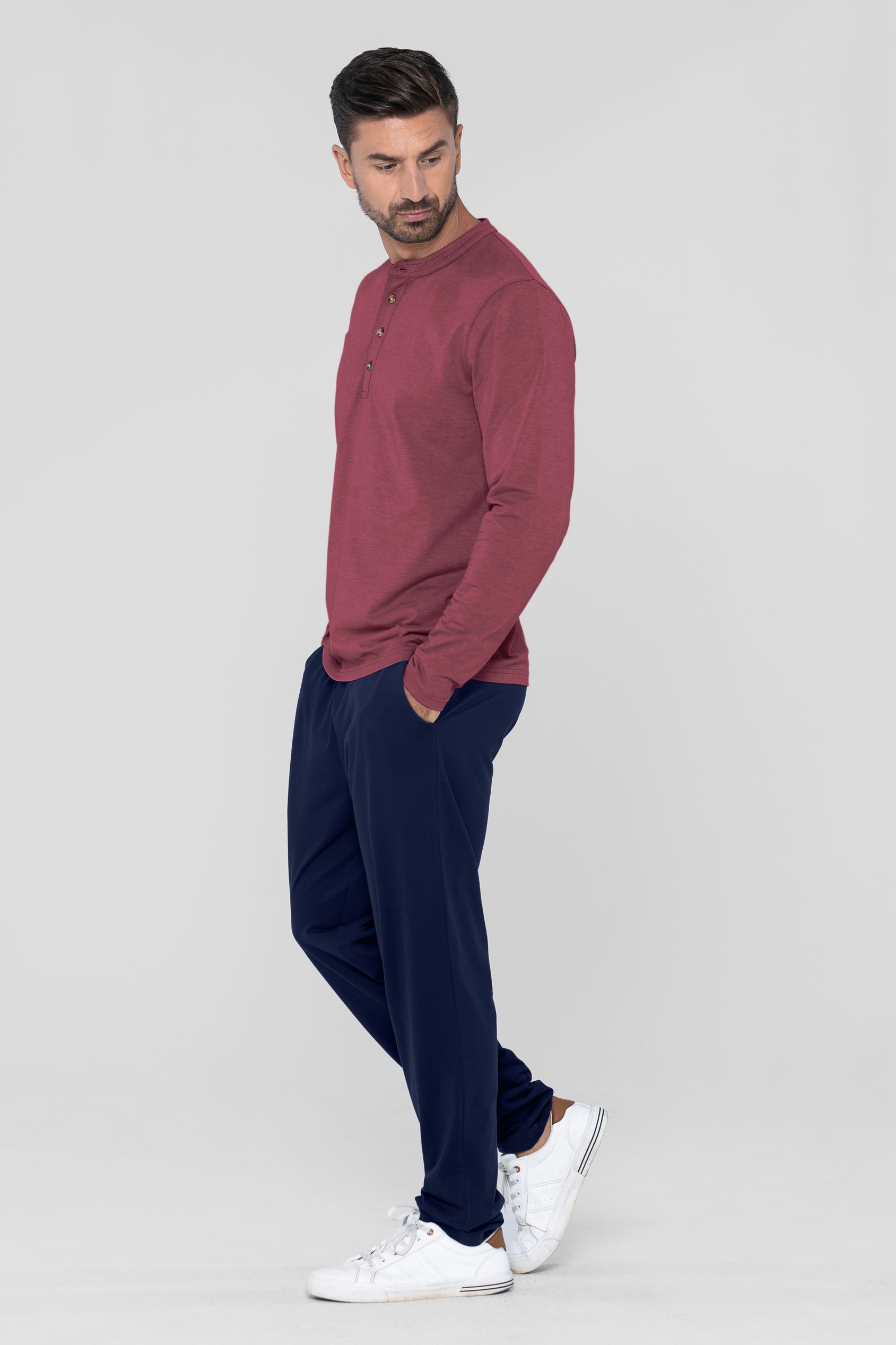 Men's Solid Pyjamas Set