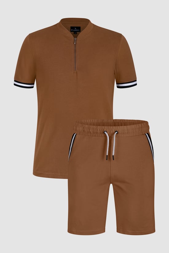 Men's Jersey T-Shirt & Shorts Lounge Set