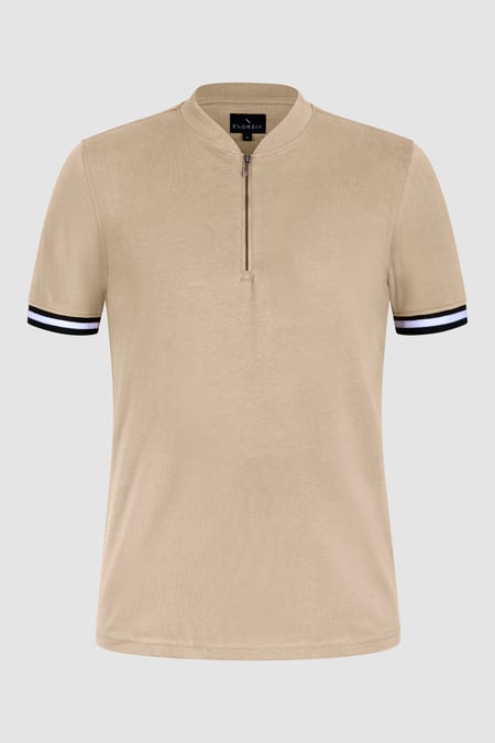 Men's Beige Jersey T-Shirt & Shorts Lounge Set