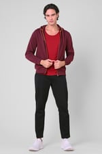 Mens Classic Front Seam Jersey Trouser