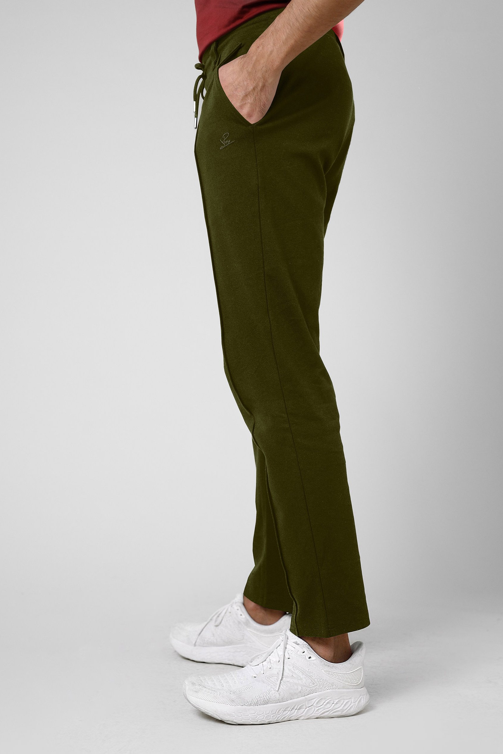 Mens Classic Front Seam Jersey Trouser