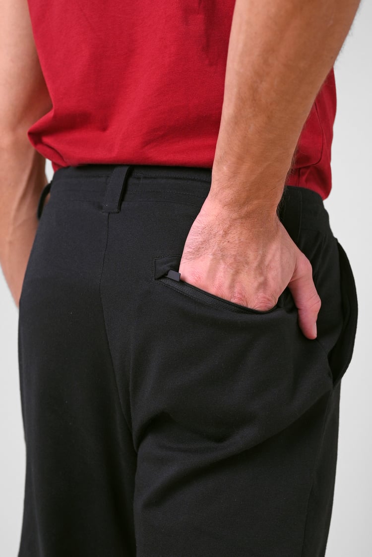 Mens Classic Front Seam Jersey Trouser