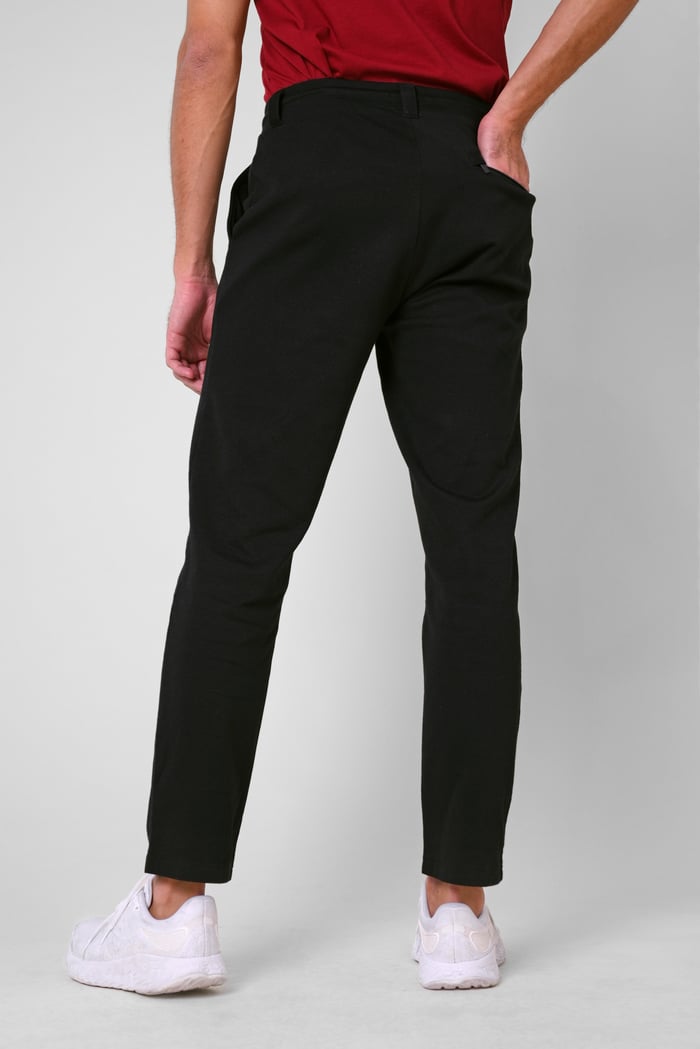 Mens Classic Front Seam Jersey Trouser