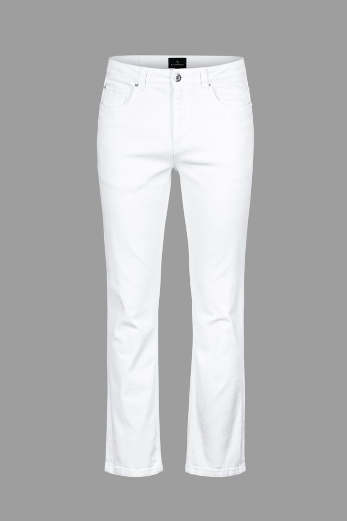 Slim Fit Essential Stretch White Jeans