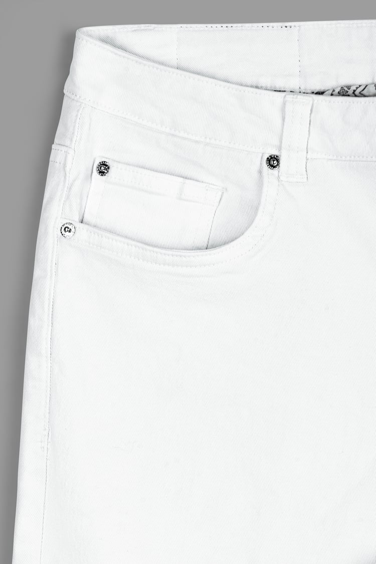 Slim Fit Essential Stretch White Jeans