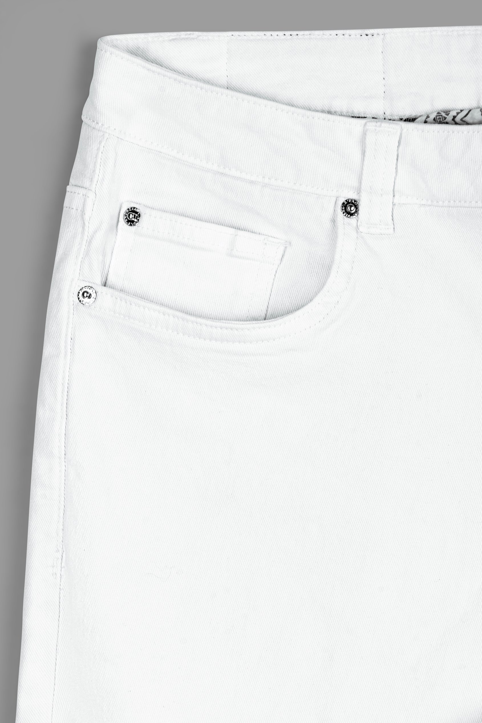 Slim Fit Essential Stretch White Jeans