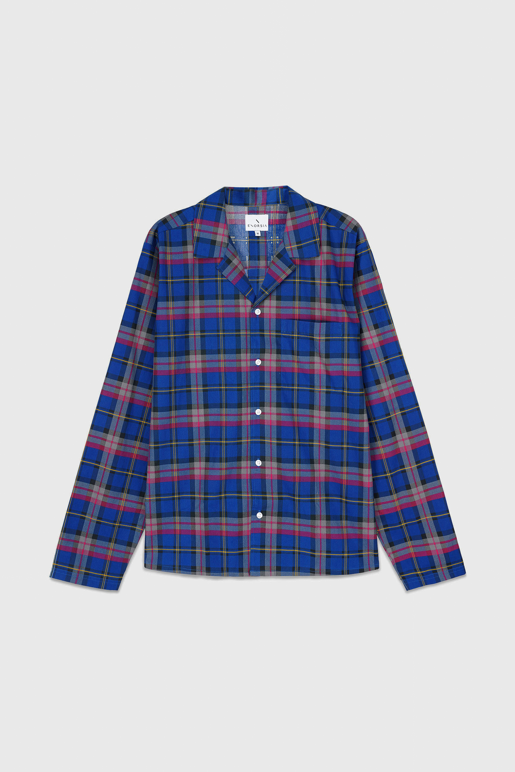 Mens Blue & Green Nightwear Shirt