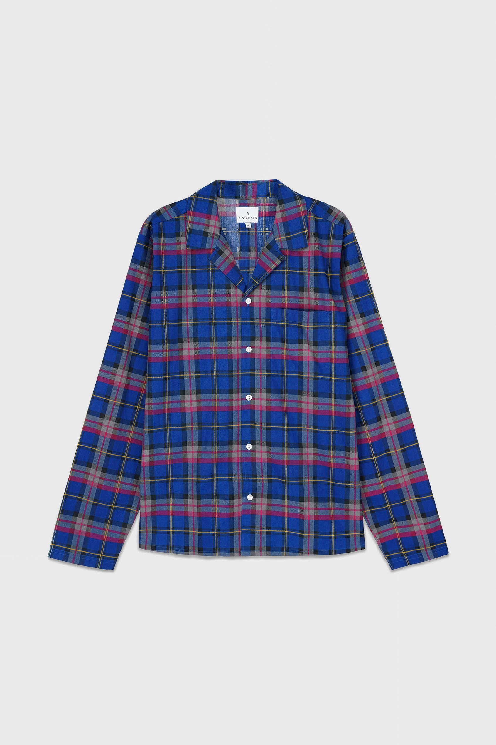 Mens Blue & Green Nightwear Shirt