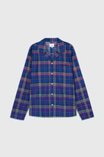 Mens Blue & Green Nightwear Shirt