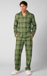 Mens Blue & Green Nightwear Shirt