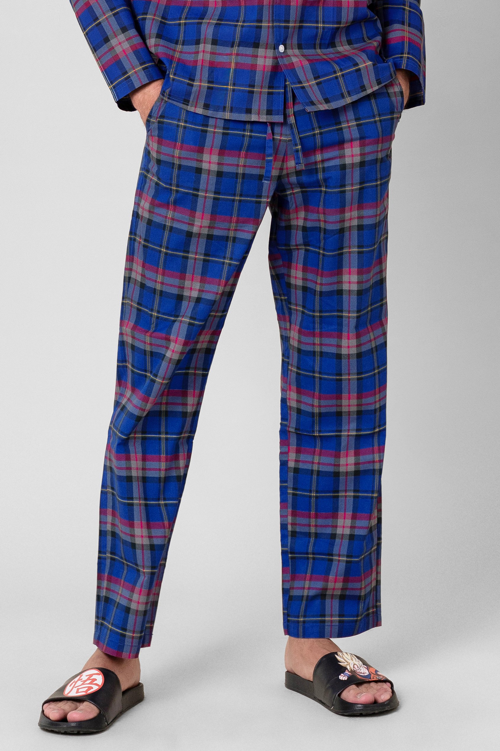 Mens Woven Check Pyjamas Bottoms