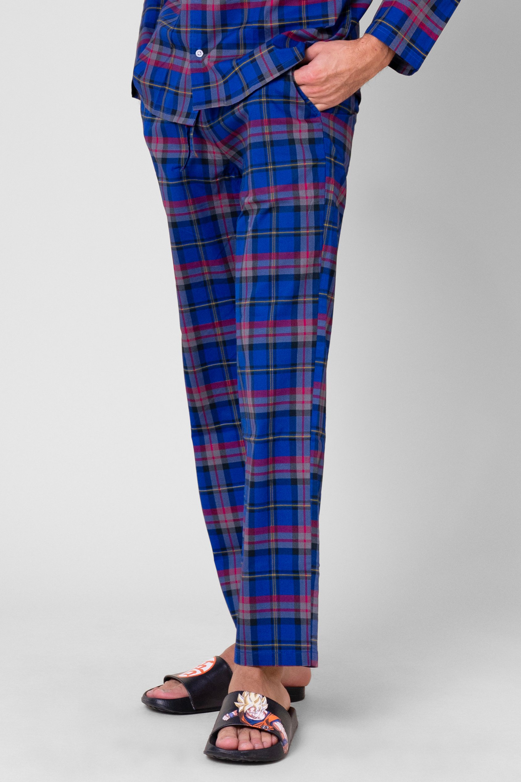 Mens Woven Check Pyjamas Bottoms